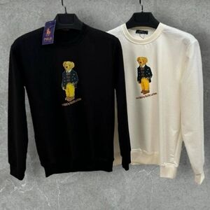 The image shows two long-sleeve sweatshirts